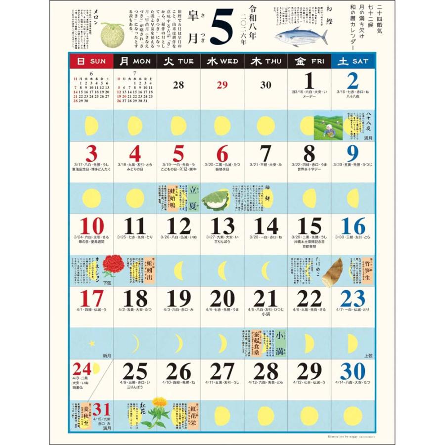 アートプリントジャパン 26年 カレンダー 和の暮らし歳時記 大 1000136971 | ブランド登録なし | 03