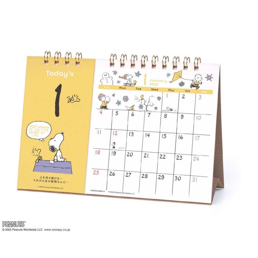 アートプリントジャパン 26年カレンダー 日めくり&スケジュール PEANUTS 1000137004 | ブランド登録なし