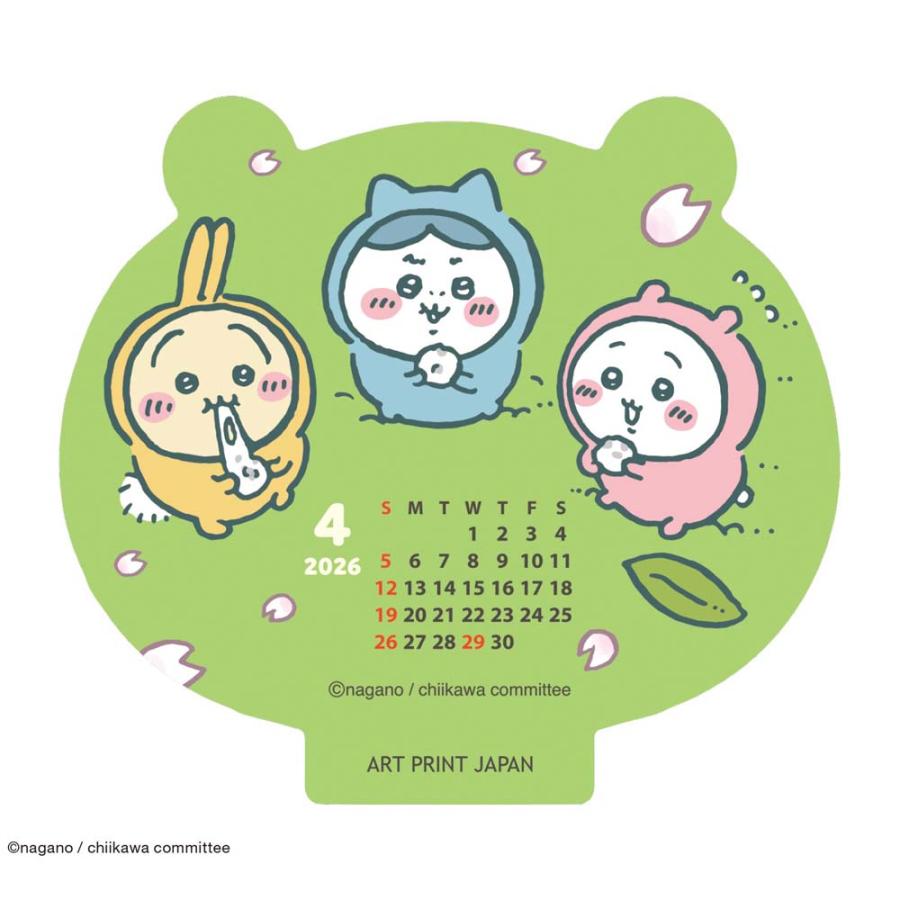 アートプリントジャパン 26年 カレンダー ダイカット卓上 ちいかわ 1000137020 | ブランド登録なし | 02