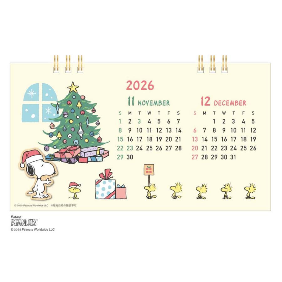 アートプリントジャパン 26年カレンダー ウッドパーツ卓上 PEANUTS 1000137031 | ブランド登録なし | 05