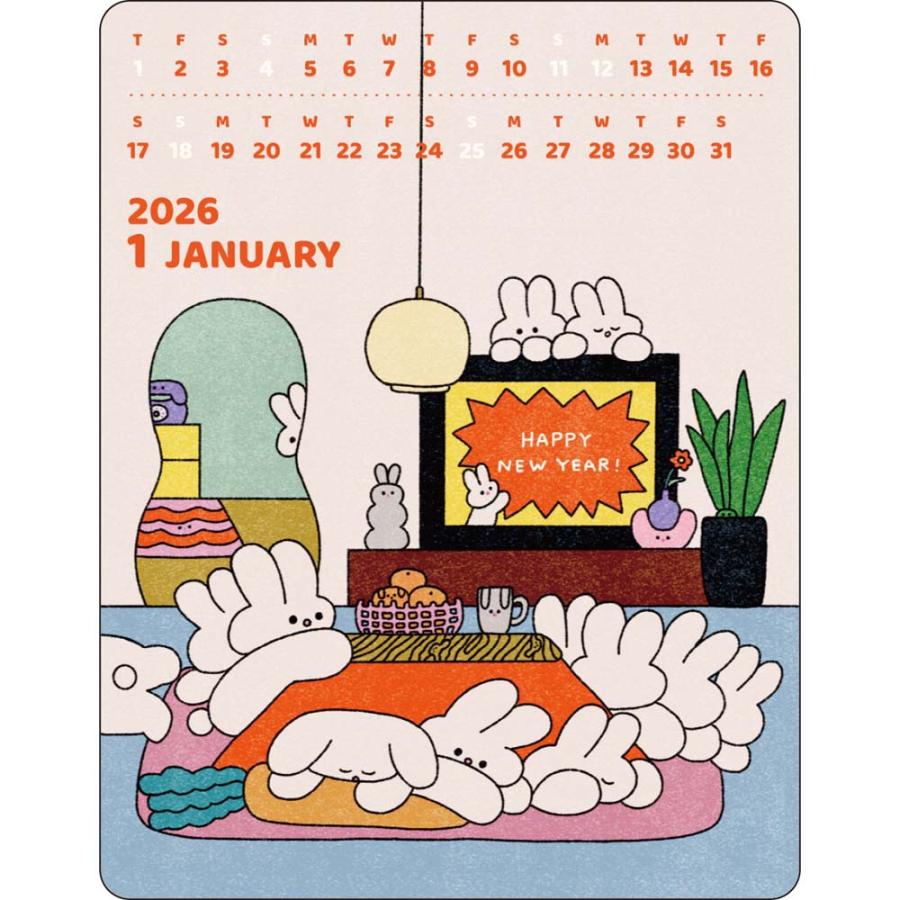 アートプリントジャパン 26年カレンダー アクリルクリップカレンダー かわべ しおん 1000137036 | ブランド登録なし | 01