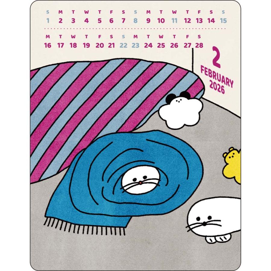 アートプリントジャパン 26年カレンダー アクリルクリップカレンダー かわべ しおん 1000137036 | ブランド登録なし | 02