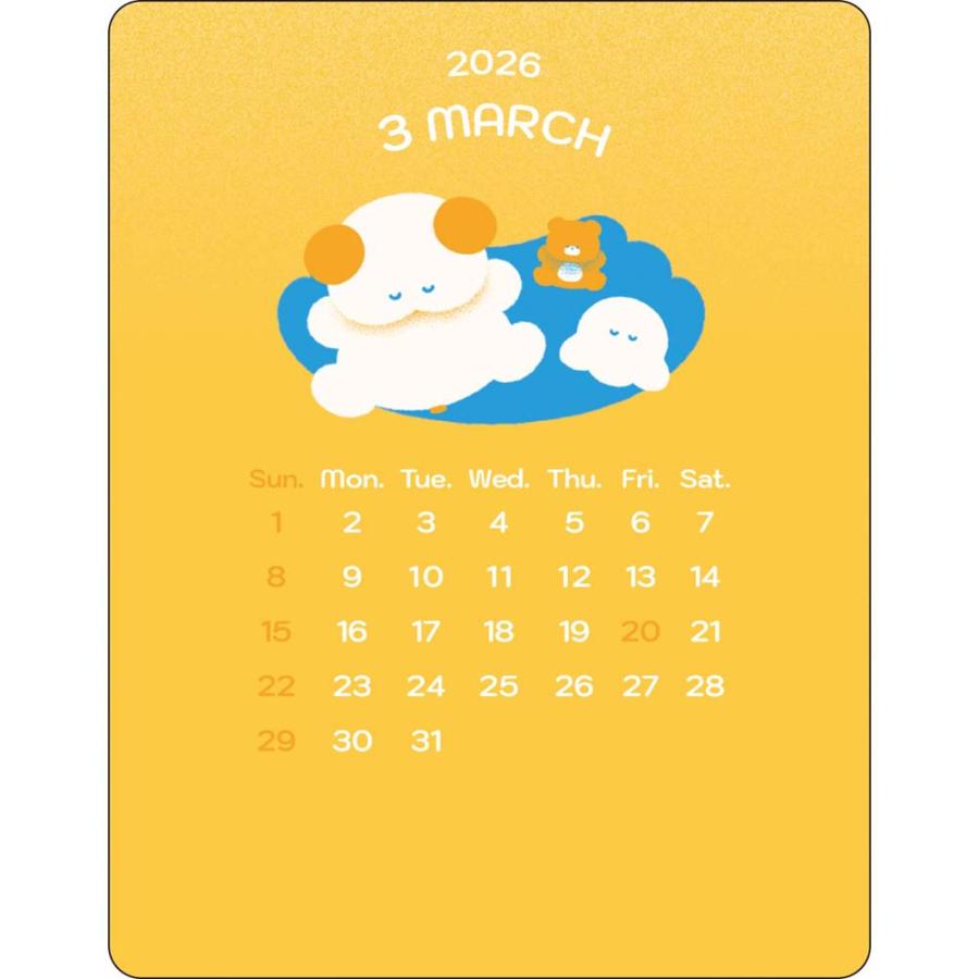 アートプリントジャパン 26年カレンダー アクリルクリップカレンダー tutuko 1000137037 | ブランド登録なし | 03