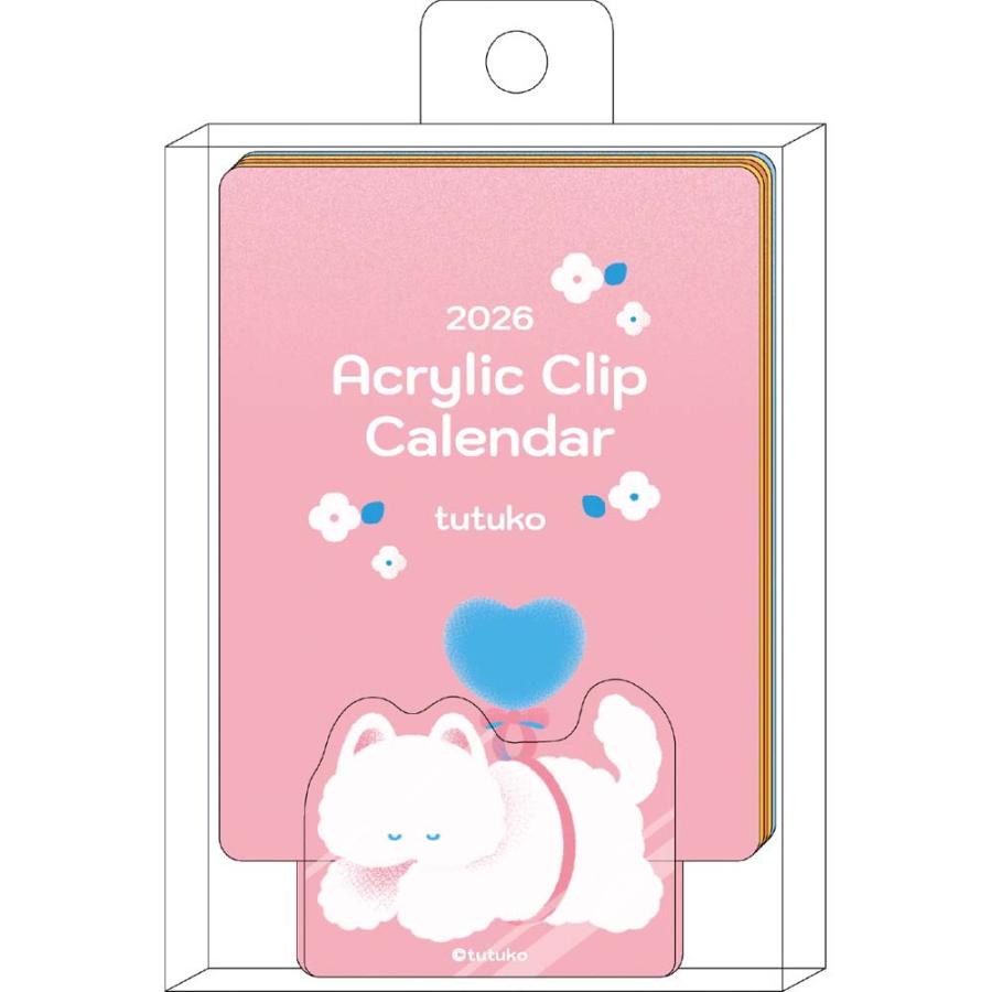 アートプリントジャパン 26年カレンダー アクリルクリップカレンダー tutuko 1000137037 | ブランド登録なし | 05