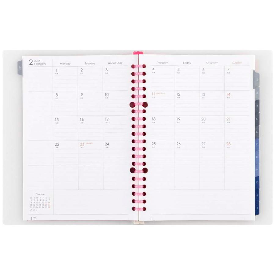 マルマン maruman 26年 A5 バインダーダイアリー ピンク FD42-26-08 | maruman | 04