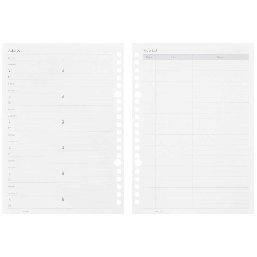 マルマン maruman 26年 A5 ルーズリーフ ダイアリー月間LD283 LD283-26 | maruman | 05
