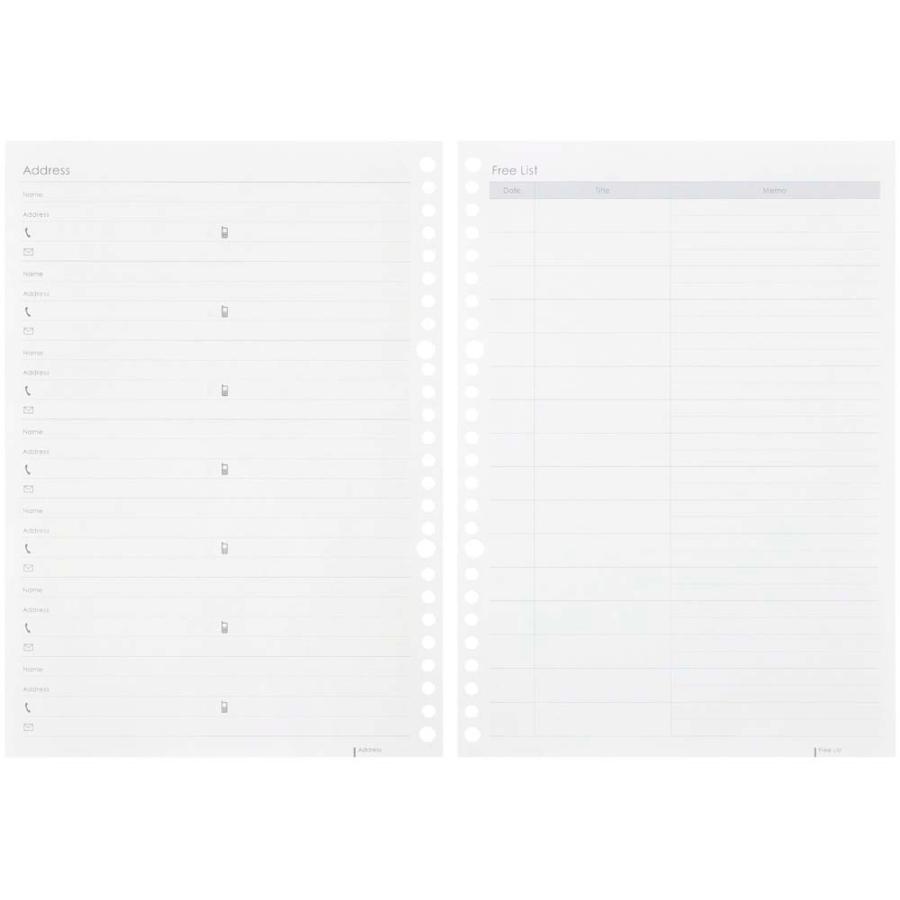 マルマン maruman 26年 B5 ルーズリーフ ダイアリー月間LD383 LD383-26 | maruman | 04