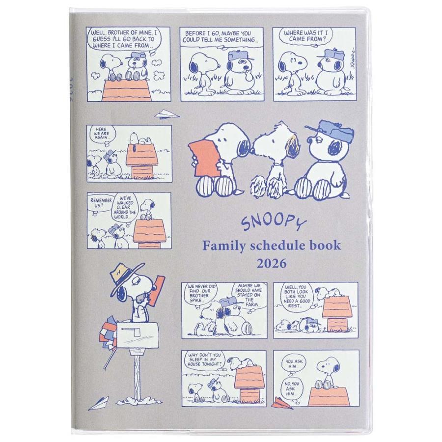 クツワ KUTSUWA 2026年 家族手帳 B6  スヌーピー 干支とコミック 657SQC | クツワ | 02