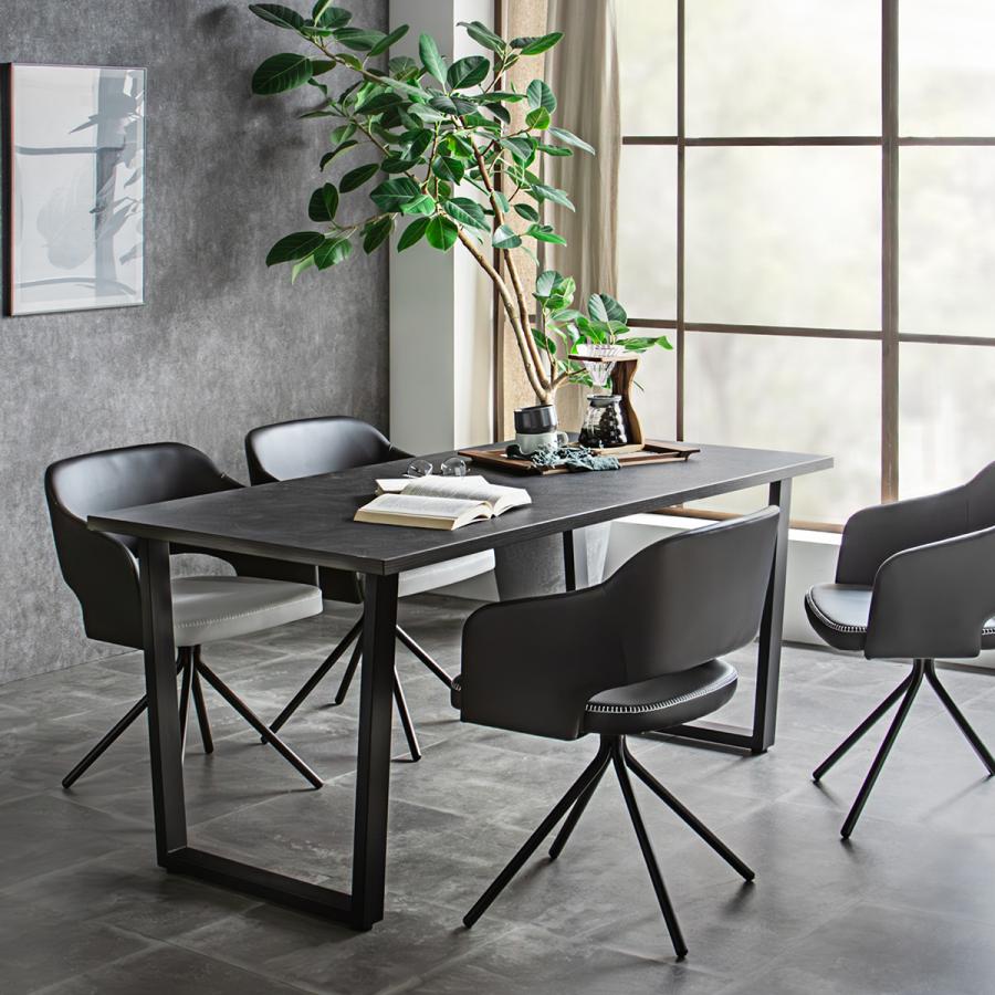 東馬 Tohma ツキミ 160ダイニングテーブル BK 54686480 | 東馬 | 07