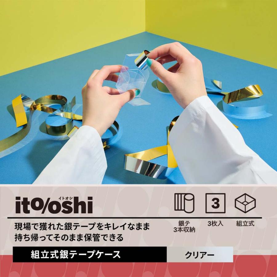 プラス PLUS イトオシ　組立式銀テープケース　３Ｐ　クリアー 91482 | PLUS | 02