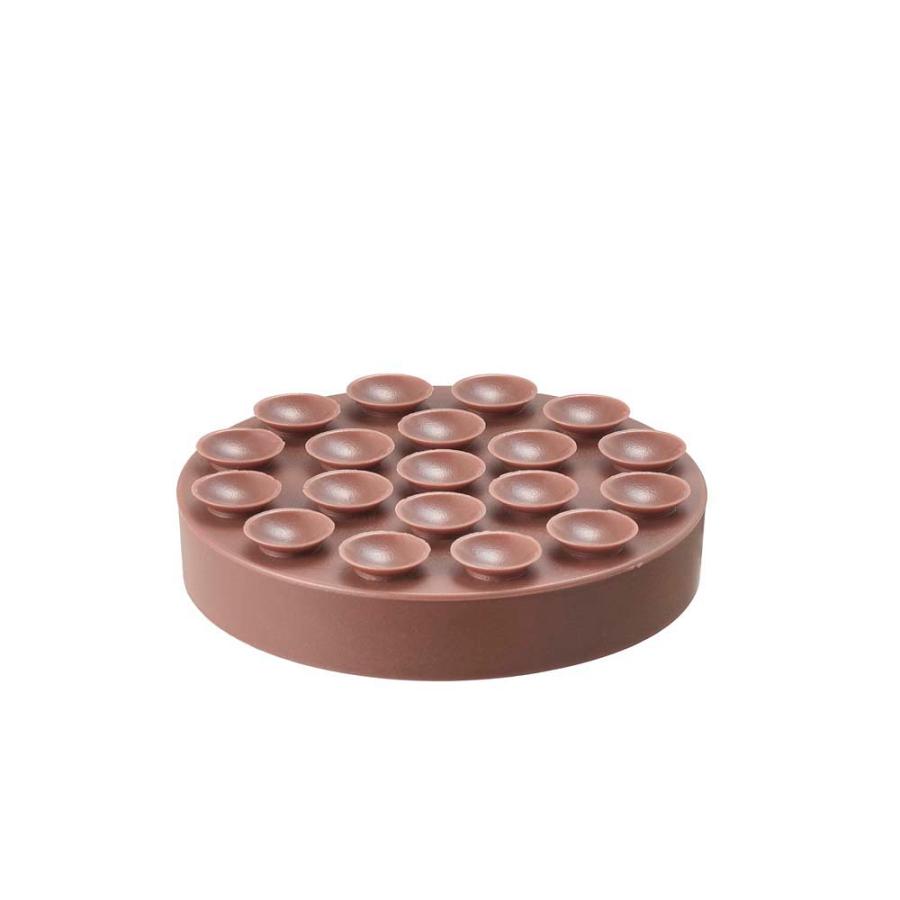 光 HIKARI エッジ付吸盤防振ゴムバラ 茶51mm 4個セット B-KQEG-53 | ブランド登録なし | 01