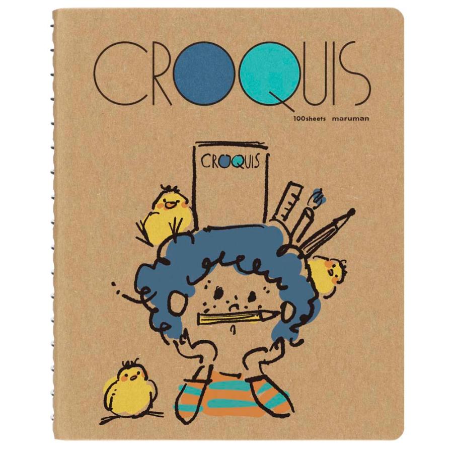 マルマン maruman ミニチュア　クロッキーブック　青 SMINI2SB-25 | maruman