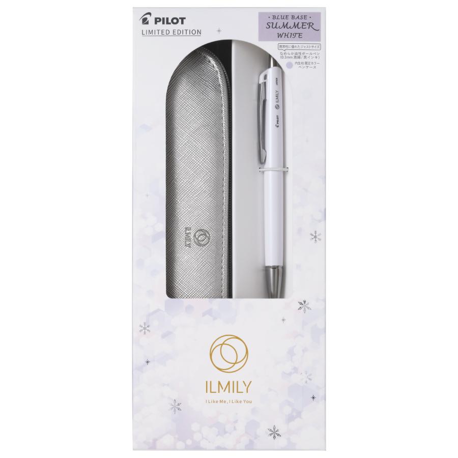 パイロット PILOT ILMILY 第2弾 手元コーデ限定「ホワイトクリスマス」サマーホワイトギフトセット　BILMFTC28-SPW　油性ボールペン | PILOT（文具）