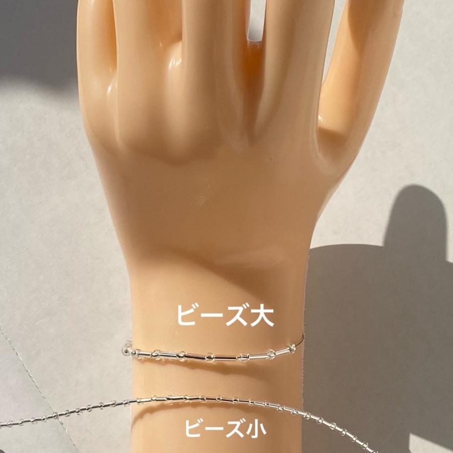 2Wayビーズステンレスネックレス[シルバーカラー]  2023年秋冬新作　ハンドメイドアクセサリー |  | 09