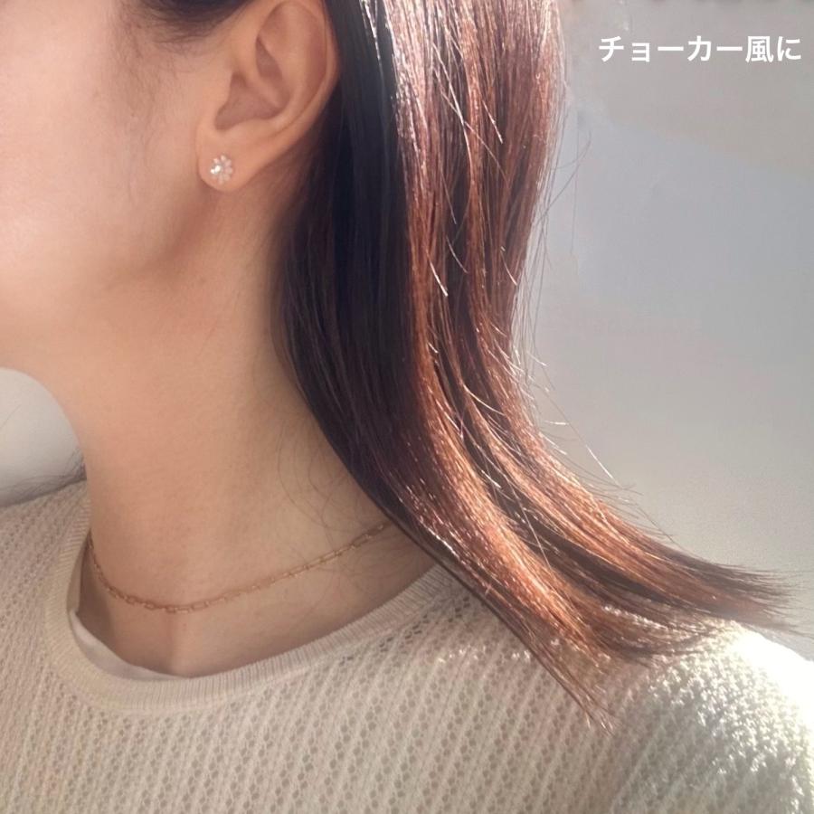 サージカルステンレスチェーンネックレス[ゴールドカラー]  2024年秋冬新作　アレルギー対応　ハンドメイドアクセサリー |  | 04