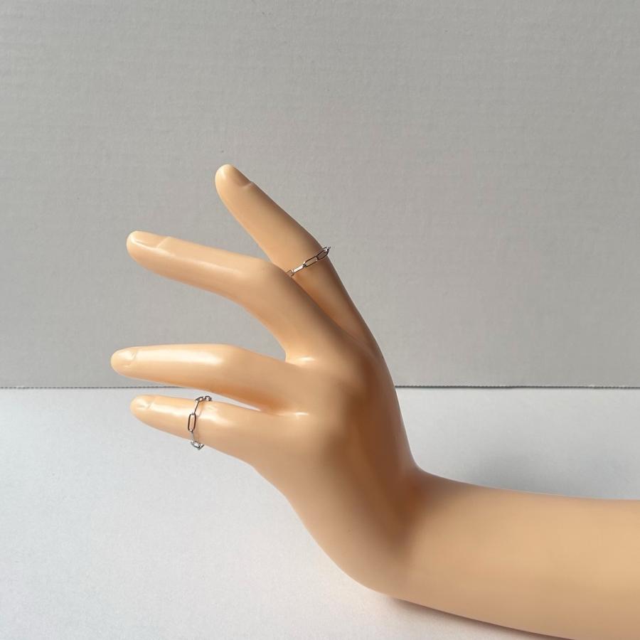サージカルステンレスチェーンリングセット[シルバーカラー]　2024年秋冬新作　ハンドメイドアクセサリー 金属アレルギー対応 |  | 04