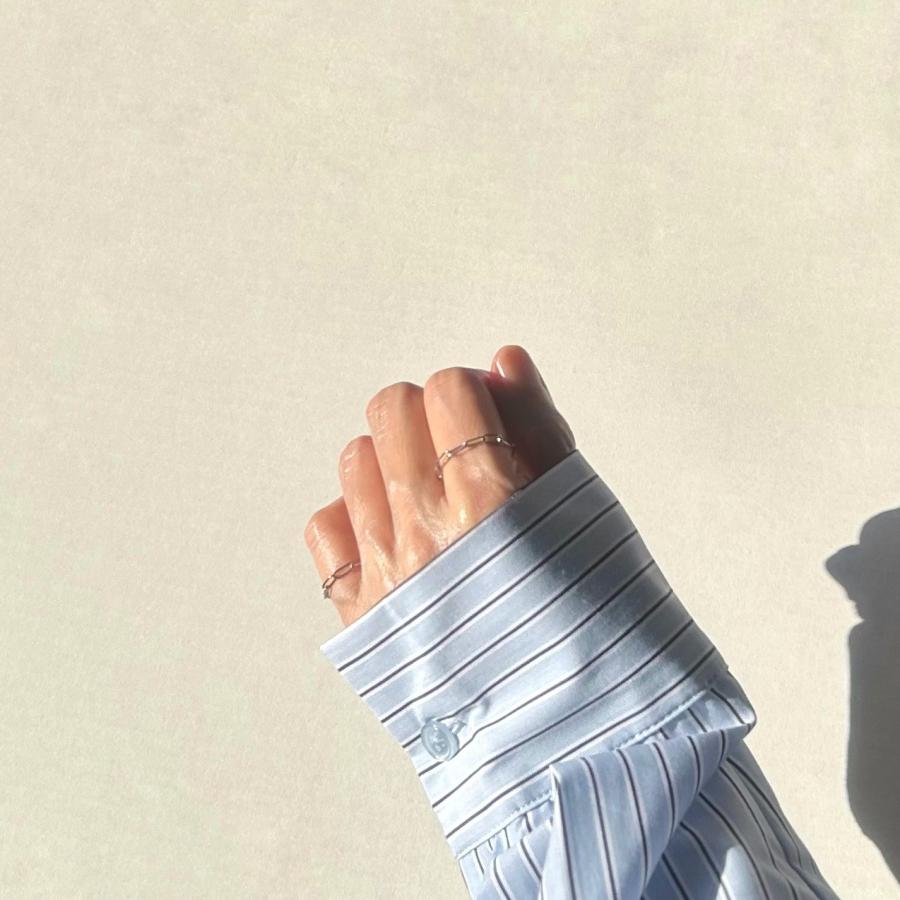 サージカルステンレスチェーンリングセット[シルバーカラー]　2024年秋冬新作　ハンドメイドアクセサリー 金属アレルギー対応 |  | 05