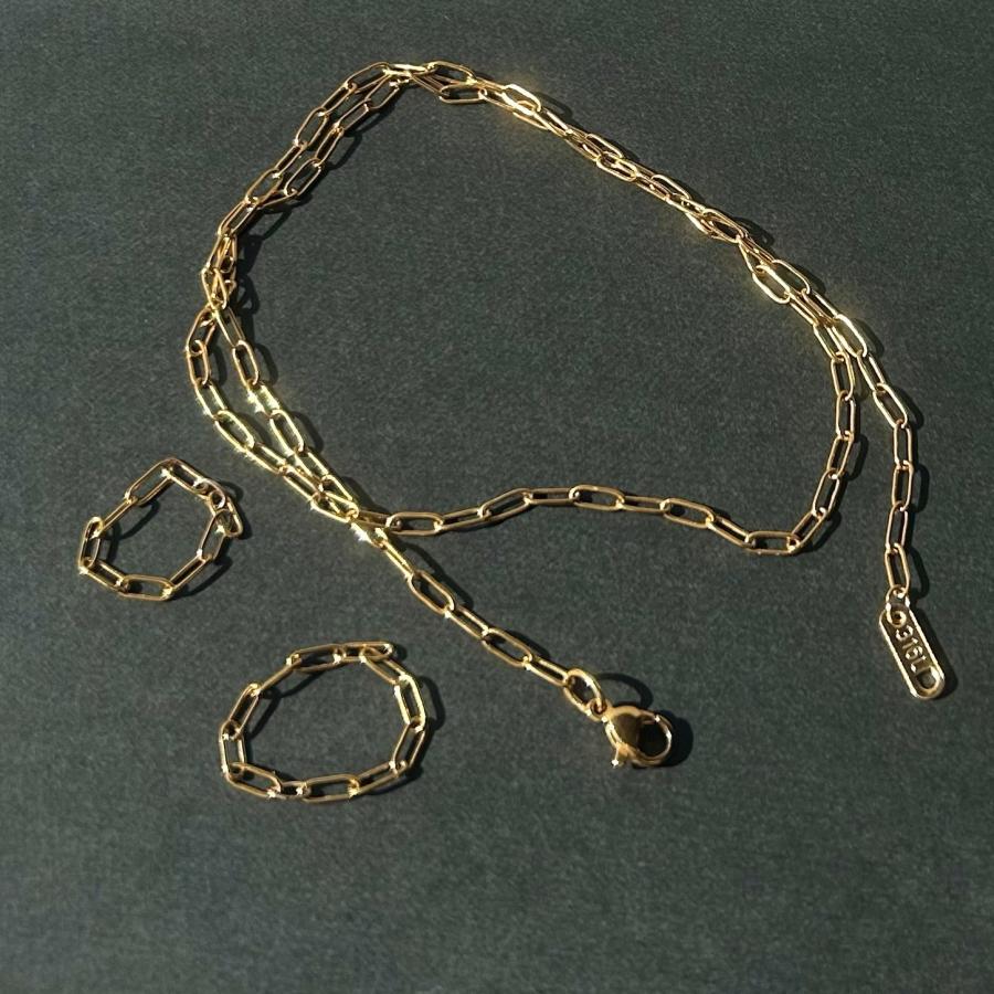 サージカルステンレスチェーンリングセット[ゴールドカラー]　2024年秋冬新作　ハンドメイドアクセサリー 金属アレルギー対応 |  | 06