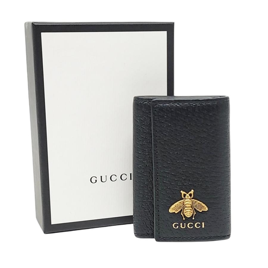 BA681 GUCCI グッチ アニマリエ BEE ビー 蜂 6連 レザー キーケース 