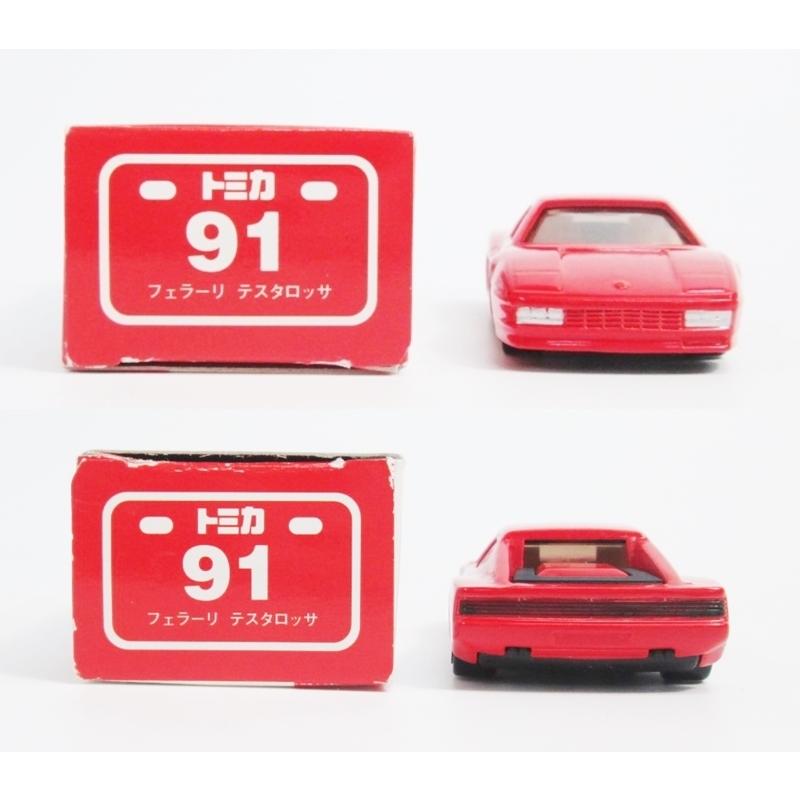 トミカ赤箱　日本製　 フェラーリ テスタロッサ 91 ミニカーショップ ケンボックス トミカ 赤箱(日本製)☆91