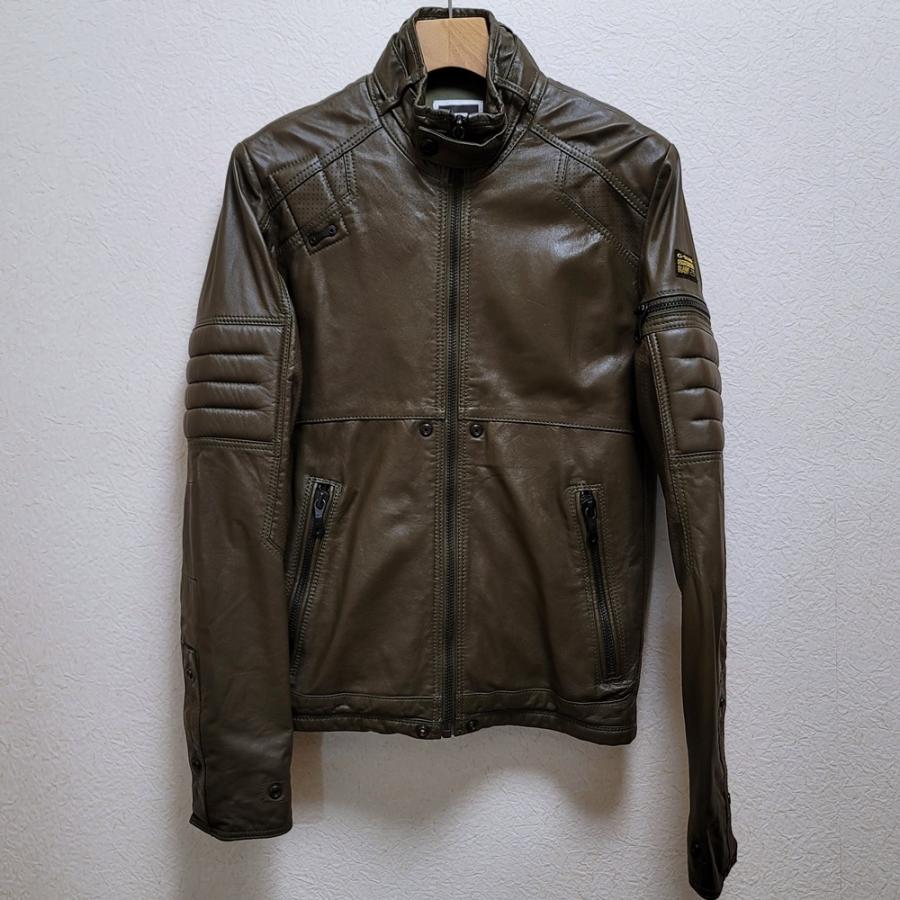 G-STAR RAW WB130 G-STAR ジースターロゥ MFD LEATHER JKT レザー 