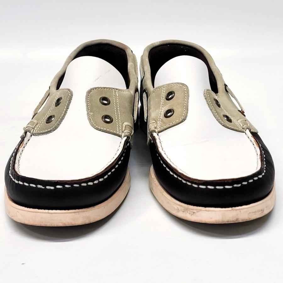 ビームス別注】メンズ パラブーツ バース マリン デッキシューズ 白