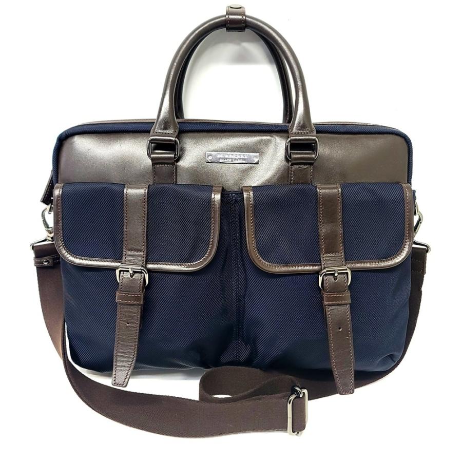美品✨バーバリーブラックレーベル ビジネスバッグ 2way ホースロゴ レザー BURBERRY BLACK LABEL バーバリーブラックレーベル ビジネス