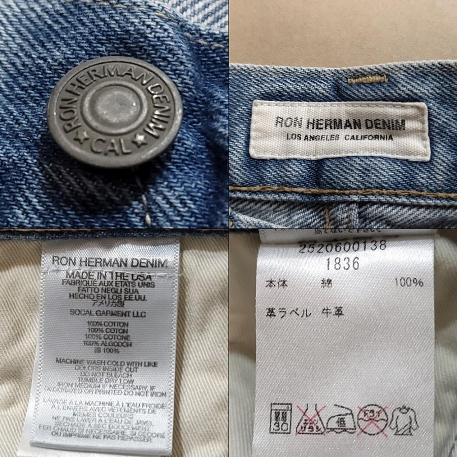 Ron Herman WB396C13 USA製 ロンハーマン ダメージ リペア加工 Ron Herman WB396C13 USA製 ロンハーマン ダメージ リペア加工