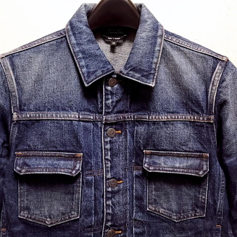 WB399　Ron Herman A.P.C. ロンハーマン アーペーセー 別注 10周年記念 デニムジャケット XSサイズ インディゴ ●80