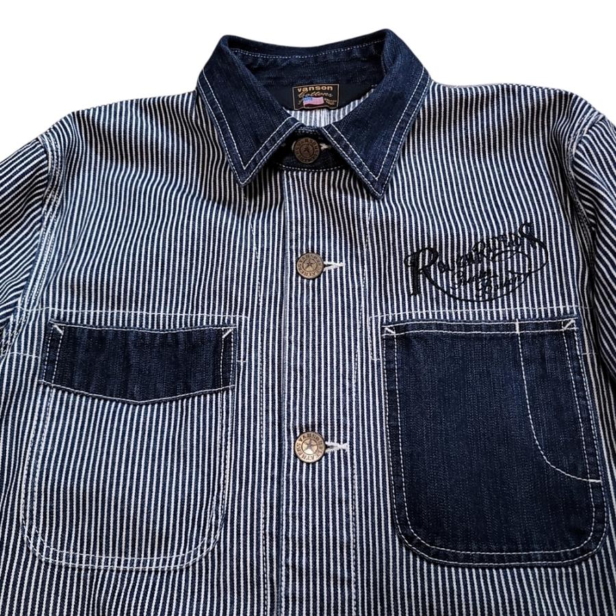 VANSON WB818 VANSON バンソン デニム切替 カバーオール