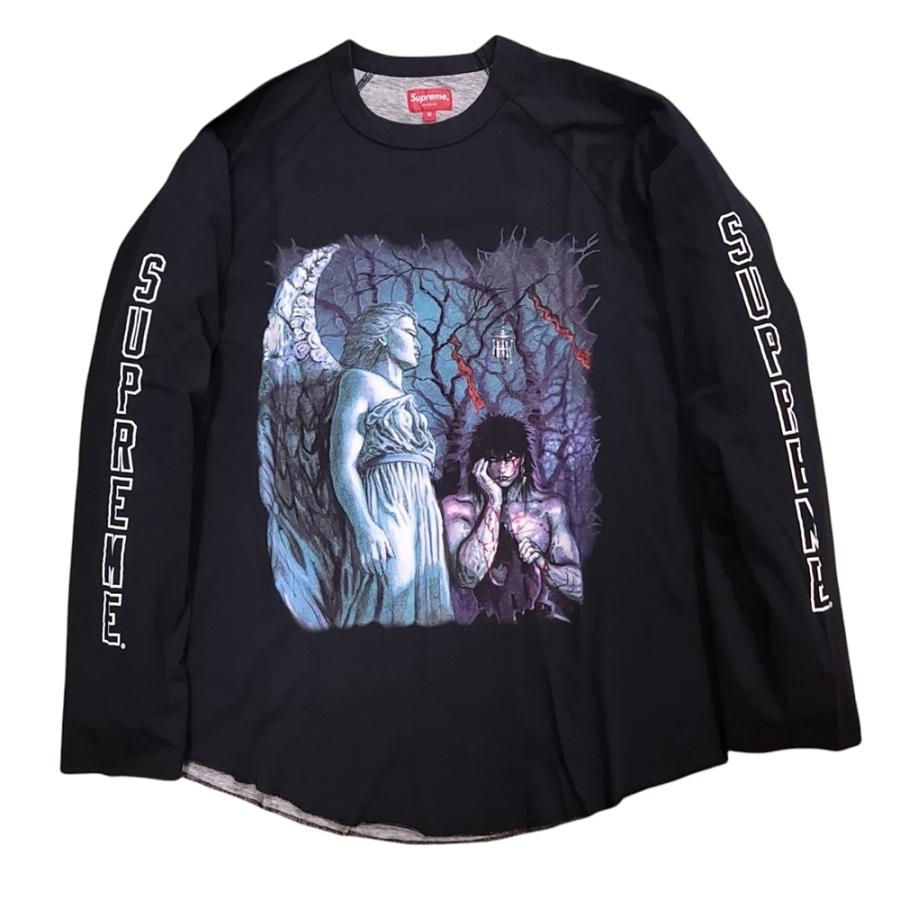 WB837 Supreme シュプリーム 21FW WEEK4 The Crow Raglan L/S ザ・クロウ ラグラン 長袖 Tシャツ Mサイズ ブラック 未使用 ●60｜ecopark