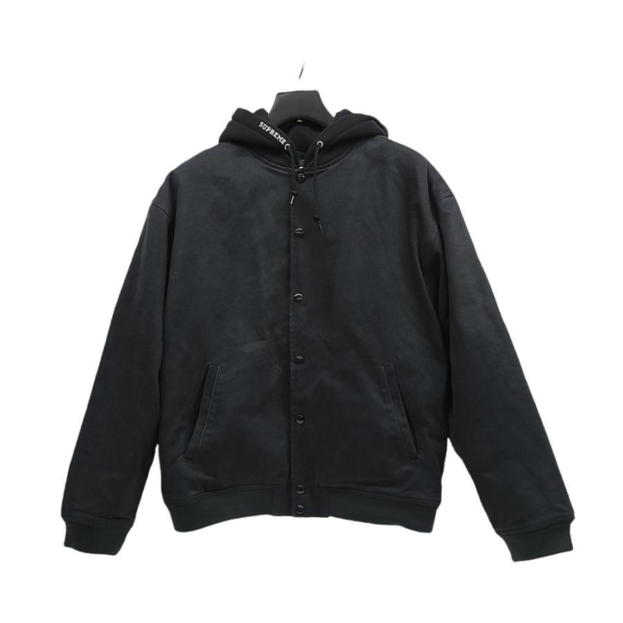 WC057 Supreme シュプリーム 22SS Week Hooded Twill Varsity jacket フーデッド ツイル バー