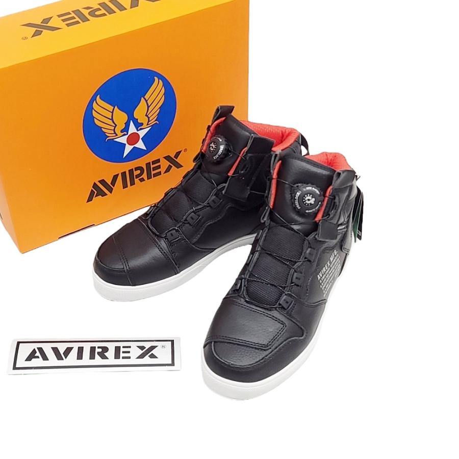 AVIREX(アビレックス) バイカーシューズ レッド/ブラック 26cm/未使