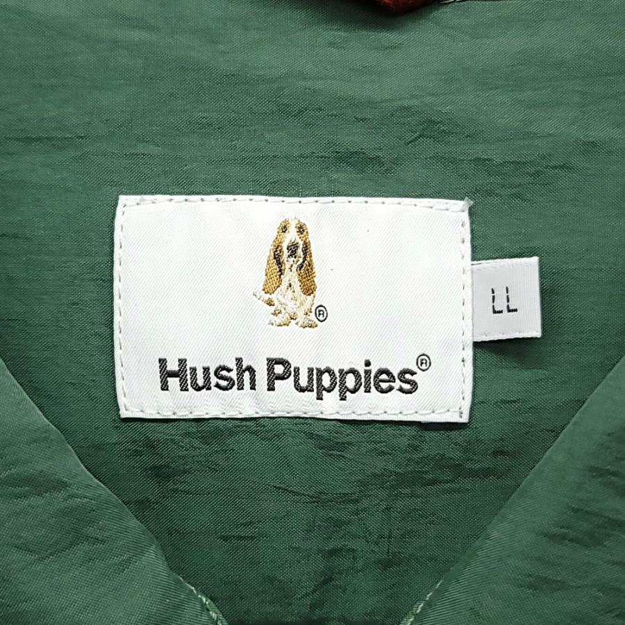 WC281 Hush Puppies ハッシュパピー 撥水加工 軽量 ナイロン シャツ ジャケット アウター LLサイズ XL グリーン