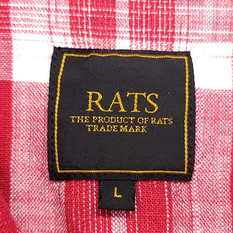 ラッツ チェックシャツ RATS COTTON CHECK SHIRT RATS WC456 ラッツ COTTON CHECK SHIRT オープンカラー コットン