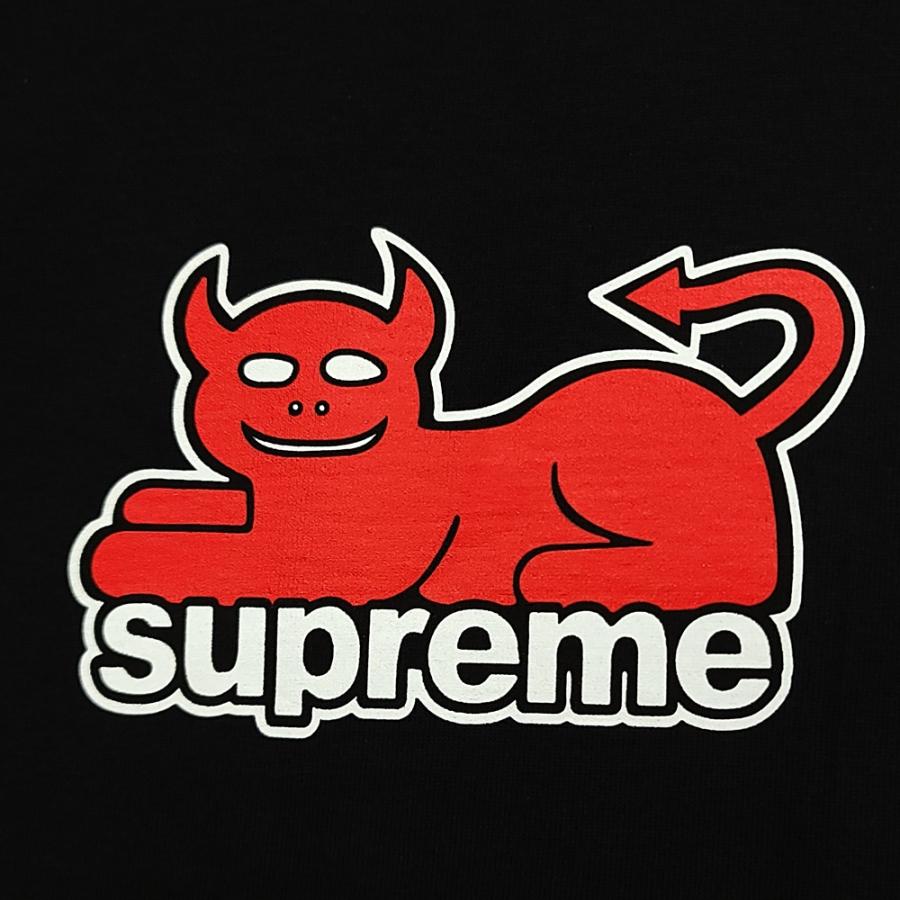 WC637C7 Supreme シュプリーム Toy Machine トイマシーン 24SS Devil Cat Tee デビルキャット 半袖 Tシャツ Mサイズ ブラック コラボ /26｜ecopark｜02