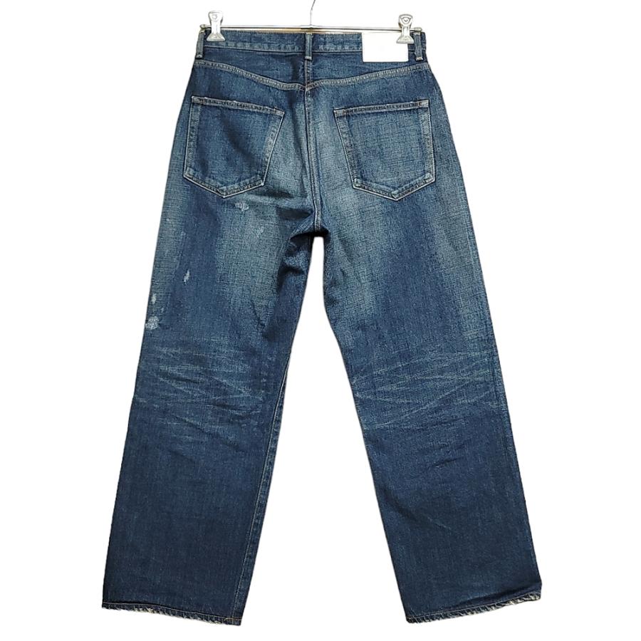 WC693I Ron Herman DENIM ロンハーマン ユーズド加工 リペア加工 ワイド デニム パンツ W31 3720600017 ボタンフライ メンズ /26｜ecopark｜02