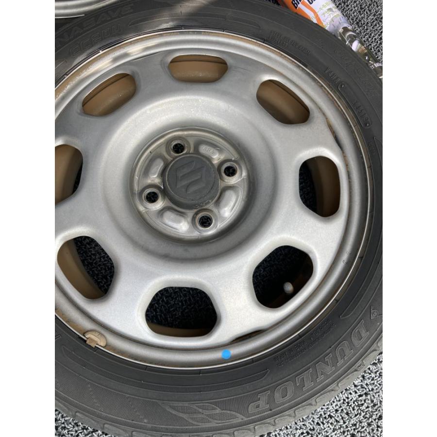 165/60R15夏タイヤハスラー純正鉄ホイール スズキハスラー純正ホイール 165/60R15 リム径15(F/R) リム幅4.5J(F/R