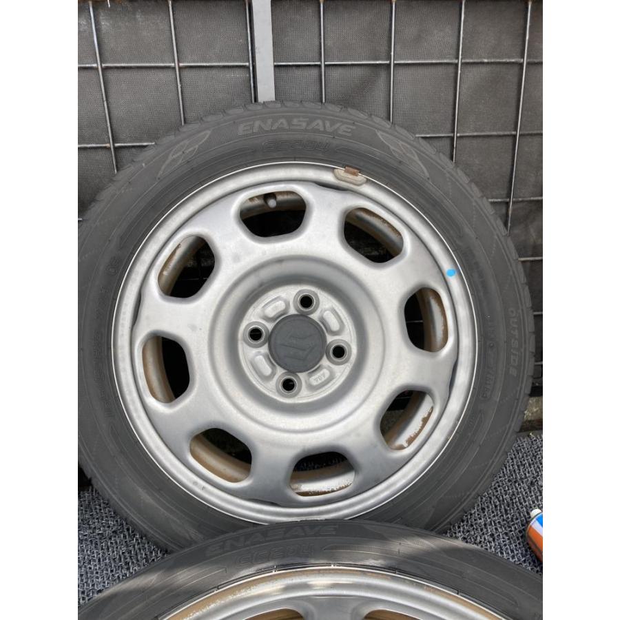 ①KANTA.24 ハスラー純正ホイール付きタイヤ165/60R15 スズキハスラー純正ホイール 165/60R15 リム径15(F/R) リム幅4.5J(F/R