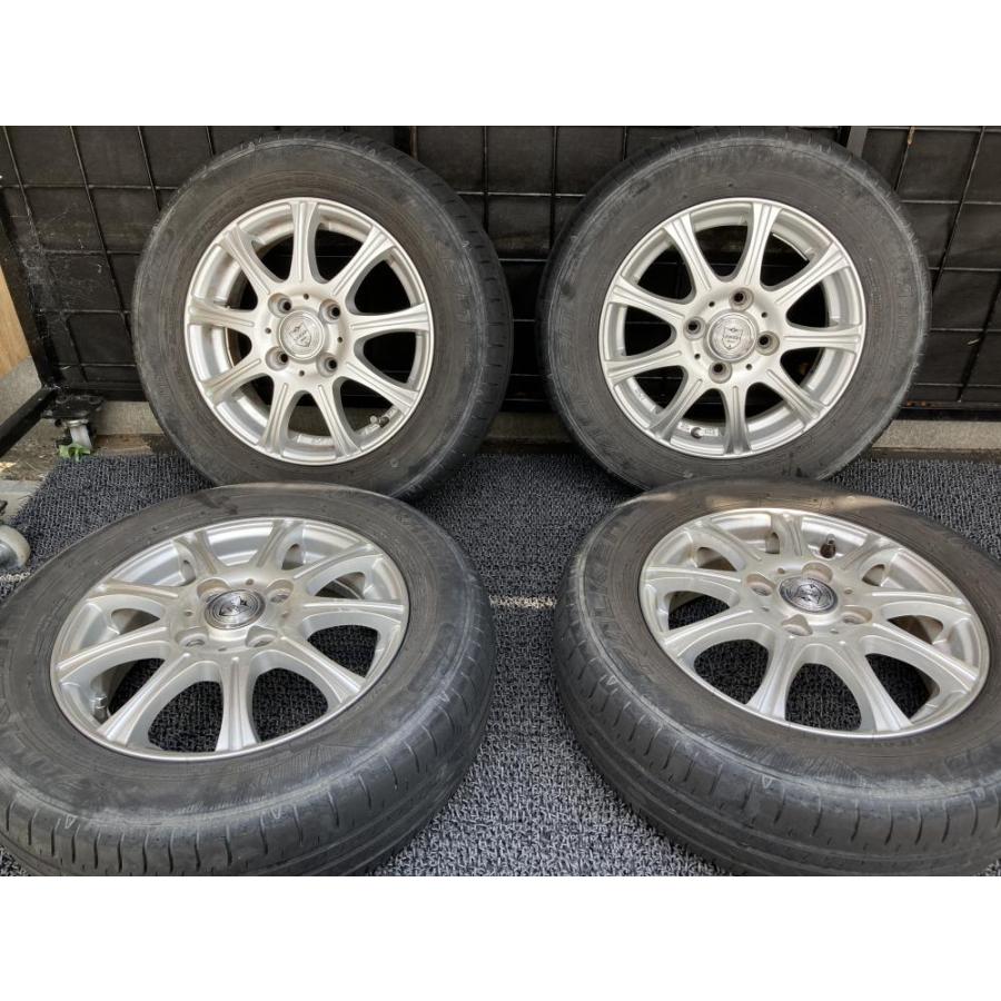 取り引き中】155/65R13タイヤホイールセット 13インチ 普通タイヤ付き 