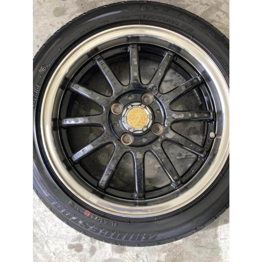メーカー不明アルミホイール 165/55R15 リム径15(F/R) リム幅5J(F/R 