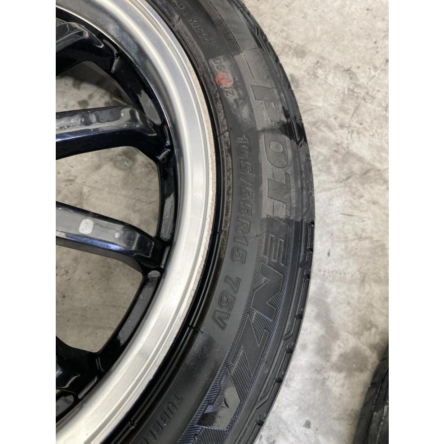 メーカー不明アルミホイール 165/55R15 リム径15(F/R) リム幅5J(F/R