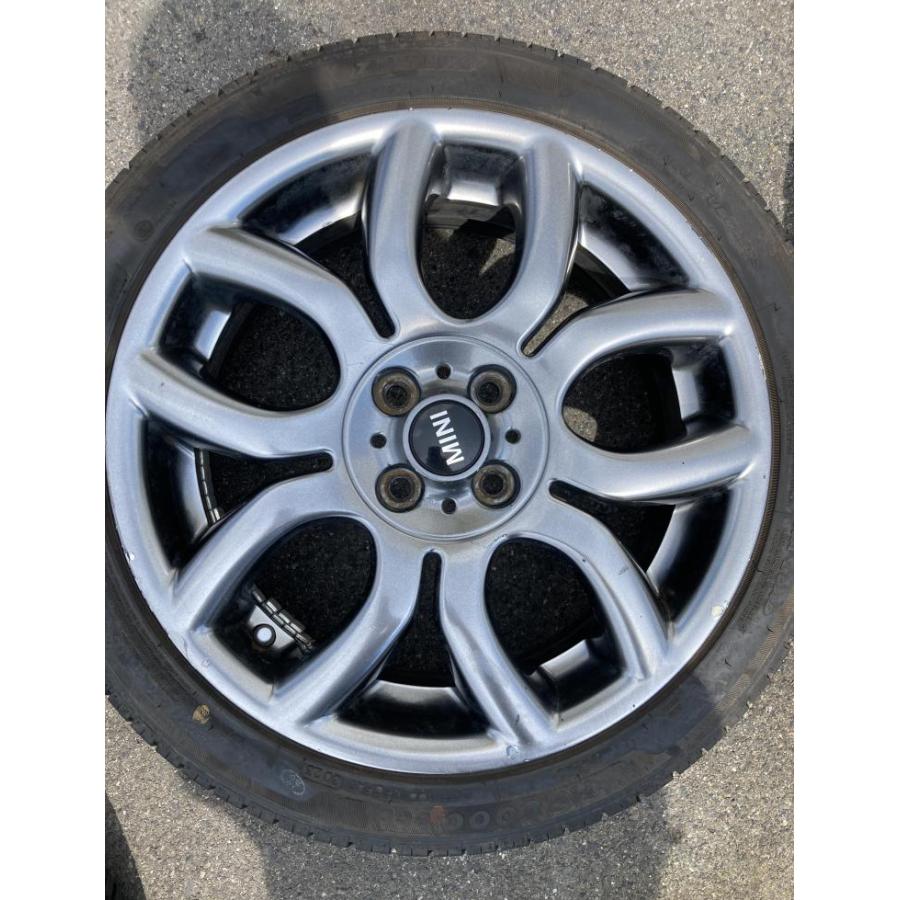 【DELINTE THUNDER D7 205/45R17】夏タイヤ【 MINI R56ミニクーパー 純正ホイール 17インチ 7J4HPCD100+48】バリ溝　(VTL456) MINI純正ホイール 17インチ 205/45R17 リム径205/45R17(F/R) リム幅7J