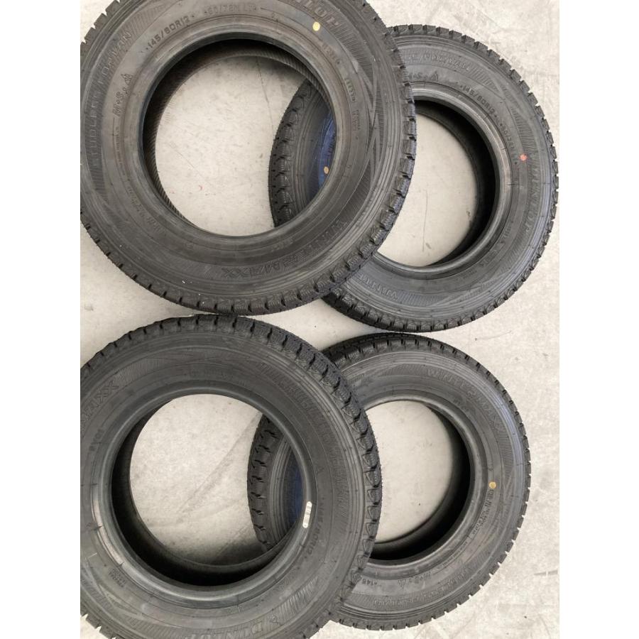 ダンロップスタッドレスタイヤ新品 145/80R12 タイヤ 12インチ以下 4本