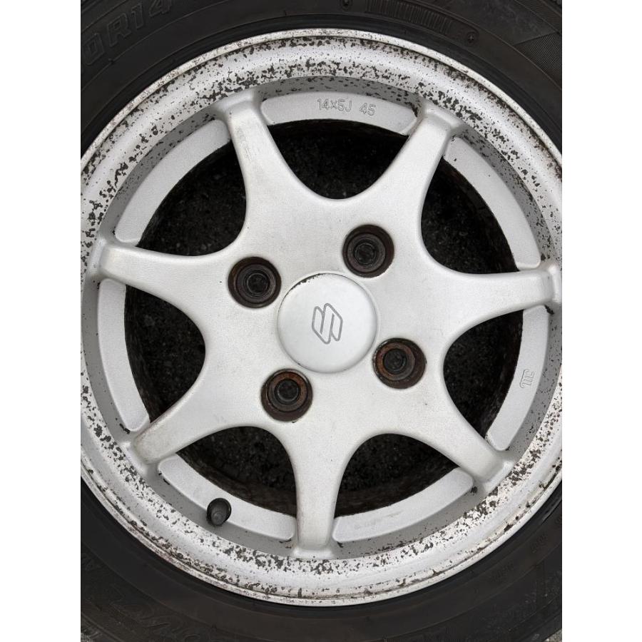 スズキ純正14インチ175/60R14 リム径175/60R14(F/R) リム幅5J(F/R