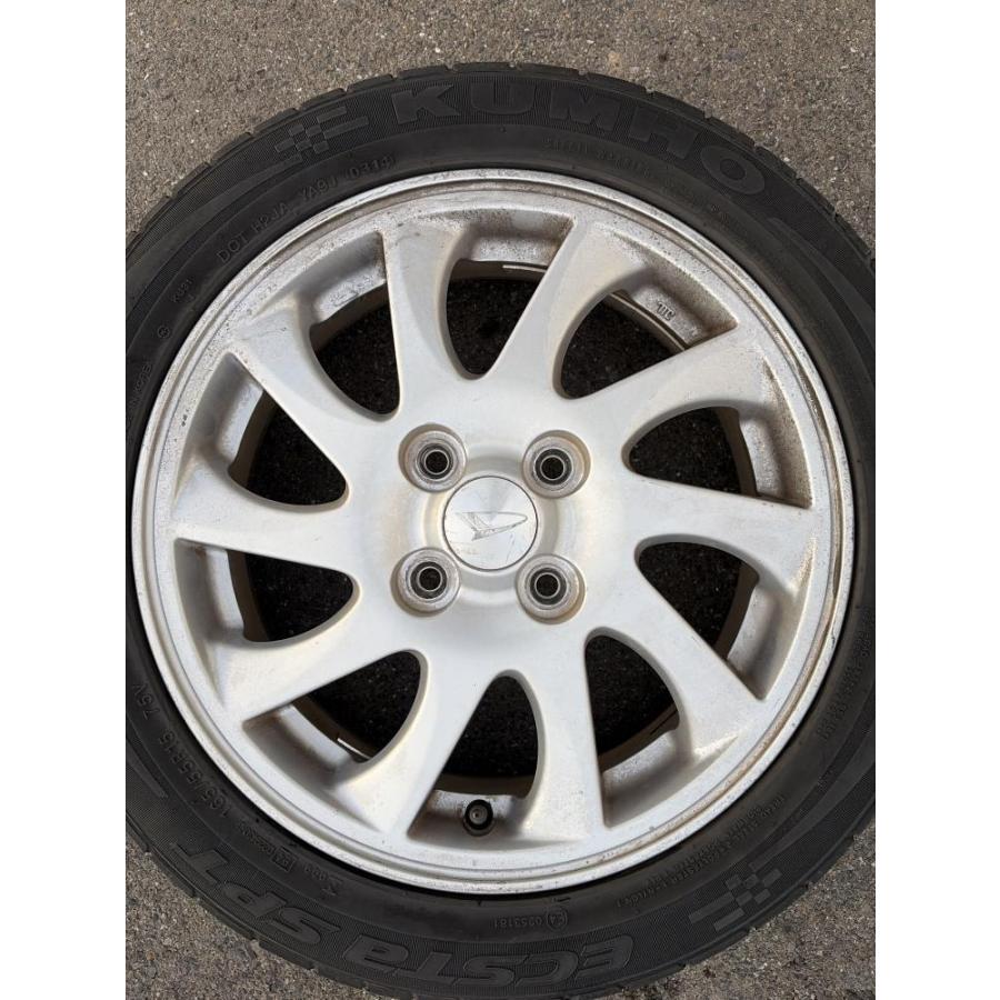165/55 R15 インチ！タイヤ&ダイハツ純正ホイール付きタイヤ！ ダイハツ純正 15インチ 165/55R15 リム径165/55R15(F/R) リム幅4.5J(F
