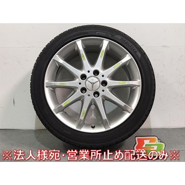 Bクラス/W169 純正 ホイールタイヤ 1本のみ 17ｘ7J/ET49/5穴 5H/PCD112/ハブ径65mm A169 401 07 02 メルセデスベンツ (121666)