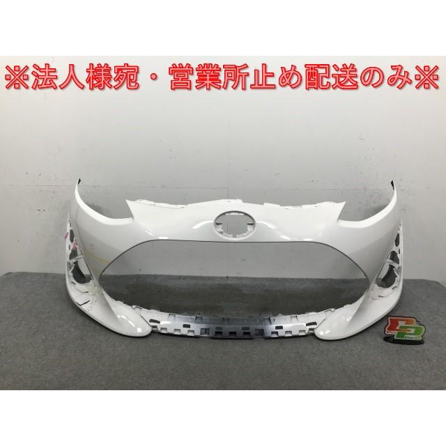 アクア　AQUA　NHP10　純正フロントバンパー シルバー 52119 トヨタ アクア NHP10 前期型 フロントバンパー バンパー 純正