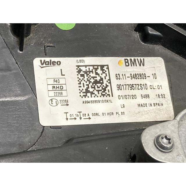 1シリーズ F40 純正 左 ヘッドライト/ランプ LED VALEO 63.11-9482809