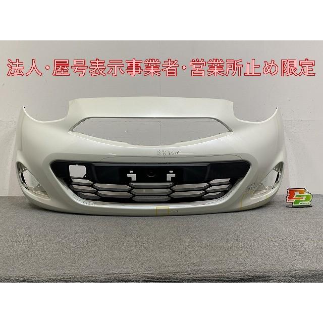 マーチ K13/NK13 純正 後期 フロント バンパー 62022 3HM0A ホワイト